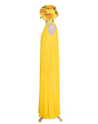 Turmeric  Resham and Kasab  Georgette readymade Gown 2