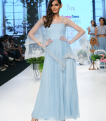 Denim Blue  Kardana   Net readymade Gown