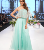 Neo Mint Resham  Organza Jumpsuit