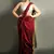 Maroon plain blended cotton saree with blouse