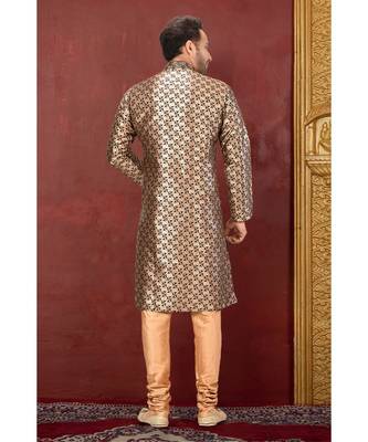 black embroidered banarasi kurta pajama 3