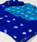 Grey woven cotton silk saree with blouse