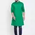 Green plain pure cotton men-kurtas