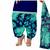 Blue printed crepe salwar