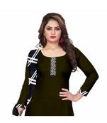 Black printed crepe salwar