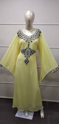 Moroccan Evening Gown Maxi Dress Farasha Caftan Jalabiya Jilbab Arabic  1