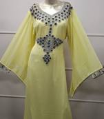 Moroccan Evening Gown Maxi Dress Farasha Caftan Jalabiya Jilbab Arabic 