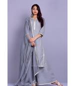 Grey and White Garara Set