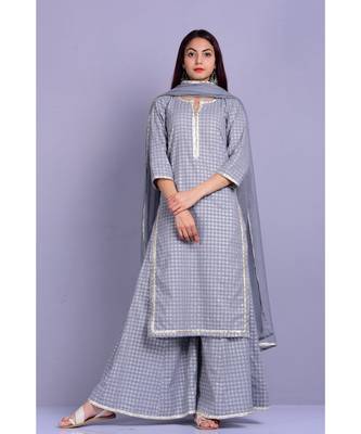 Grey and White Garara Set 2