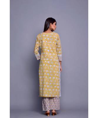Yellow And Grey Suit Set 4