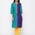 Blue embroidered cotton kurtas-and-kurtis