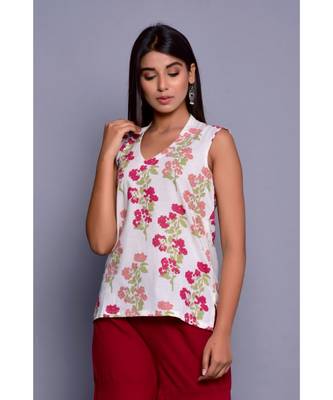 Maroon and White Co-ord Set 3