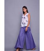 Purple and White Co-ord Set