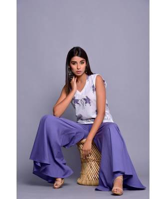 Purple and White Co-ord Set 2