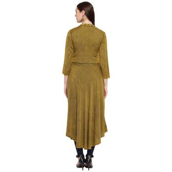Green plain rayon kurtas-and-kurtis 2