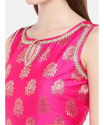 Ethnicity Women Orange Sleeveless Kurta 2