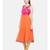 Ethnicity Women Orange Sleeveless Kurta