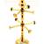 E-Handicrafts Pure Brass Bangle Stand/Bangle Holder Jewellery Stand with Flower vase Stand at top for Women 13 inches