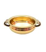 E-Handicrafts Pure Brass Small urli for Decoration - 6inches