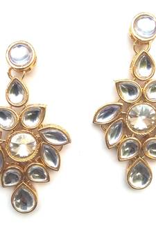 Buy RozMili latest Designer kundan Drop part wear earrings