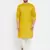 Yellow plain pure cotton men-kurtas