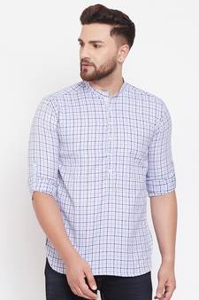 White plain pure cotton men-kurtas