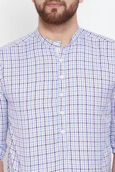 White plain pure cotton men-kurtas