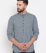 Multicolor plain pure cotton men-kurtas