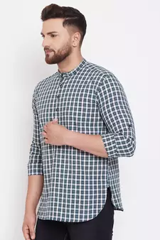 Multicolor plain pure cotton men-kurtas