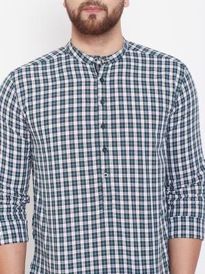 Multicolor plain pure cotton men-kurtas 5