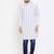 White plain pure cotton men-kurtas