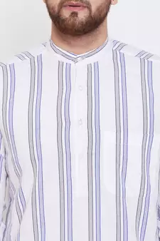 White plain pure cotton men-kurtas