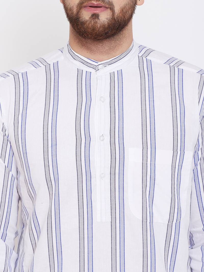 White plain pure cotton men-kurtas