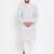 White plain pure cotton men-kurtas
