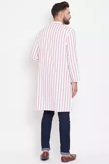 White plain pure cotton men-kurtas