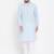 Blue plain pure cotton men-kurtas