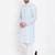 Blue plain pure cotton men-kurtas