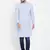 Blue plain pure cotton men-kurtas