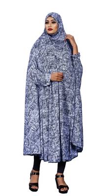 Justkartit Casual Wear Printed Viscose Lycra Chaderi Abaya Burqa for Women 2