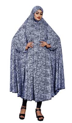 Justkartit Casual Wear Printed Viscose Lycra Chaderi Abaya Burqa for Women 3