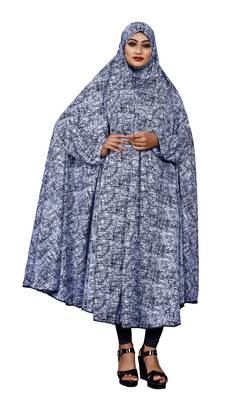 Justkartit Casual Wear Printed Viscose Lycra Chaderi Abaya Burqa for Women 4