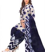 Multicolor printed crepe salwar