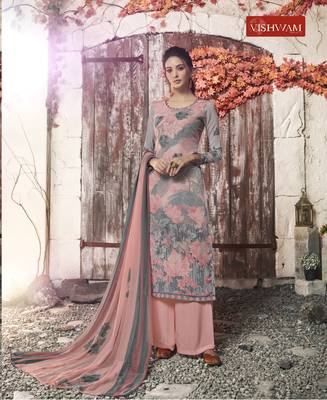 Pink digital print crepe salwar 1