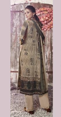 Cream geometric print crepe salwar 2