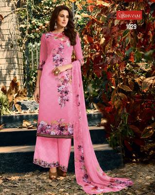 Pink digital print crepe salwar 1