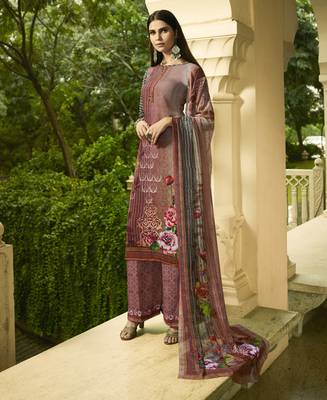 Multicolor digital print crepe salwar 1