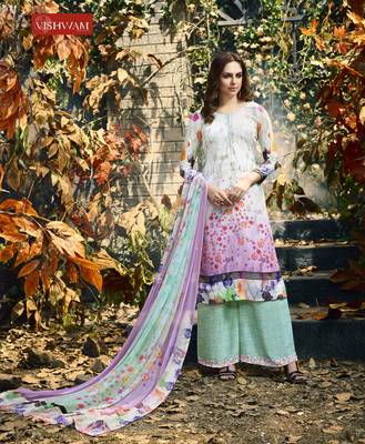 Multicolor digital print crepe salwar 1