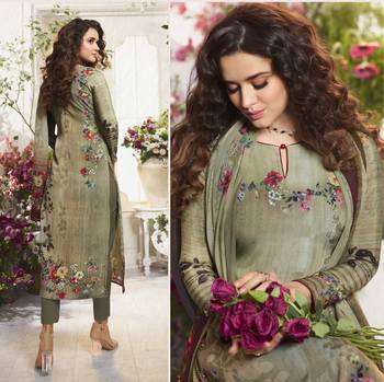 Multicolor digital print crepe salwar 2