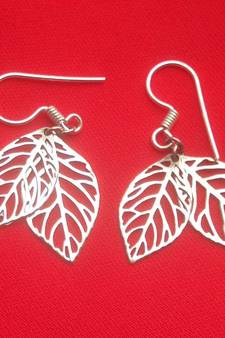 RozMili 92.5 Sterling silver  Fashion Hoop Earrings for women & Girls