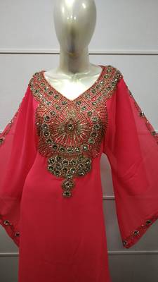 Dubai Arabic Farasha Maxi Dress Tea Party Evening Gown Jalabiya Kaftan Robe Jilbab  2